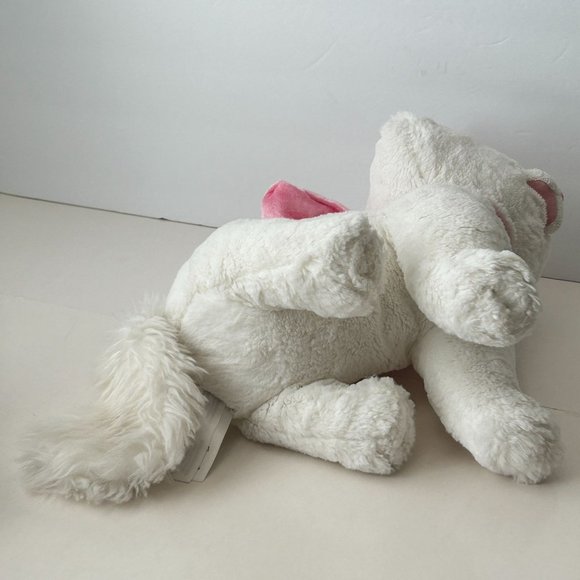 Disney Store Marie The Cat Aristocats Plush Stuffed Animal Toy White w/ Pink Bow - Picture 5 of 15